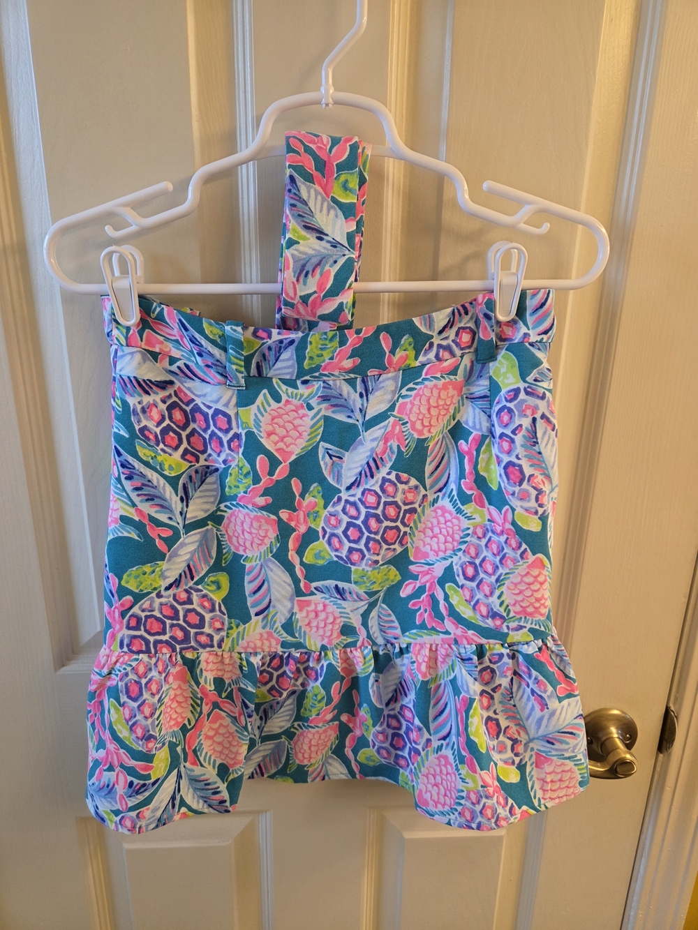 Lilly Pulitzer Teal Turtle Skirt